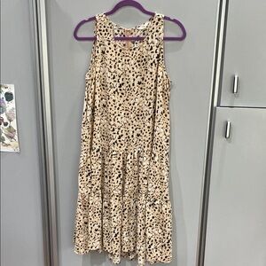 Caslon Cream Halter Sundress Midi Casual